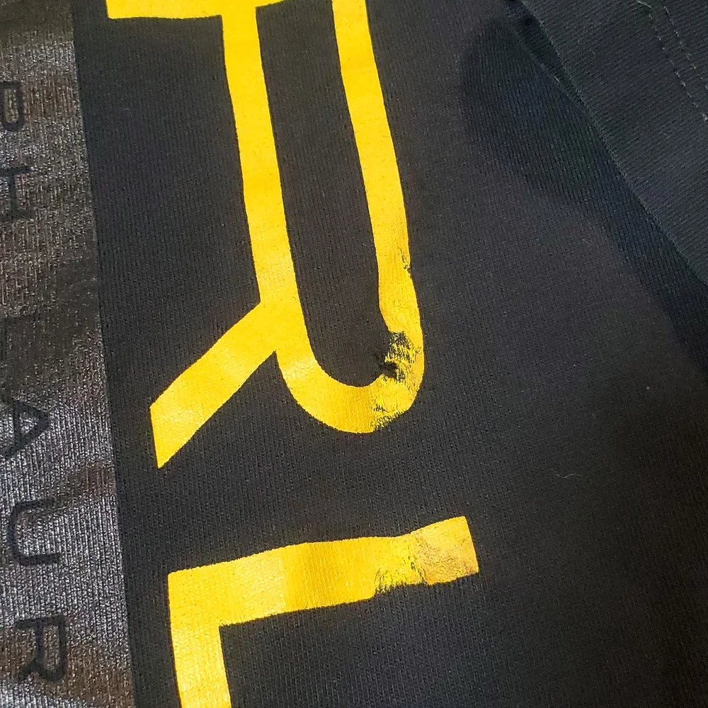 Women's vintage Ralph Lauren black yellow size Large logo long sleeve shirt - Picture 5 of 10